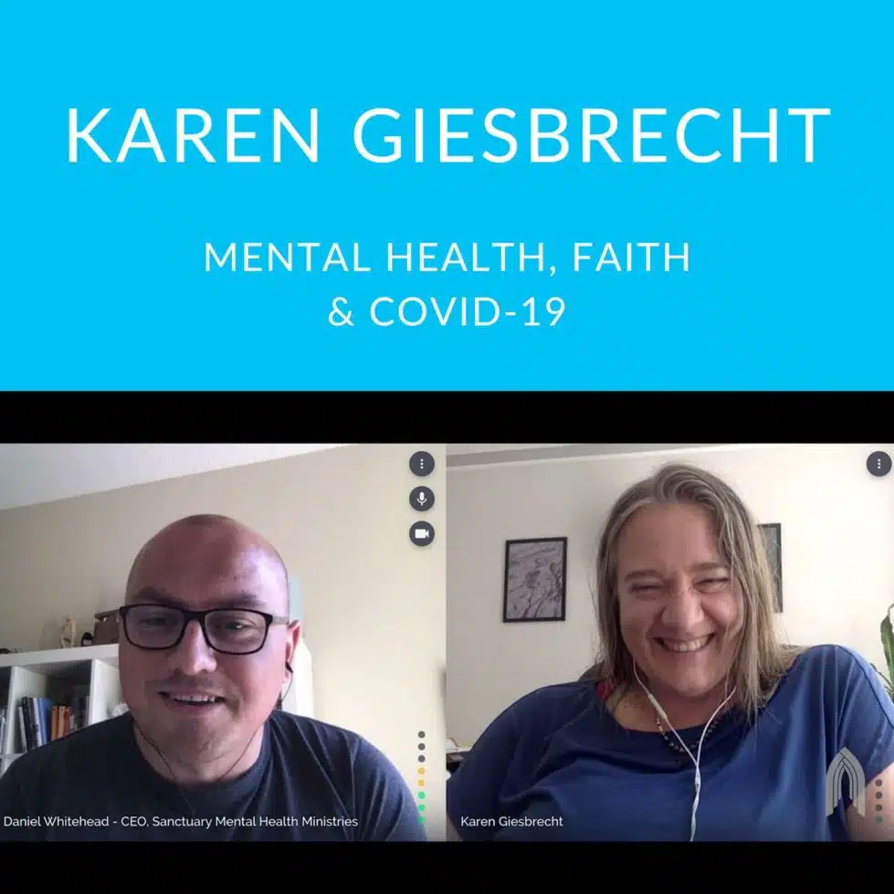 Daniel Whitehead interviewing Karen Giesbrecht on Zoom